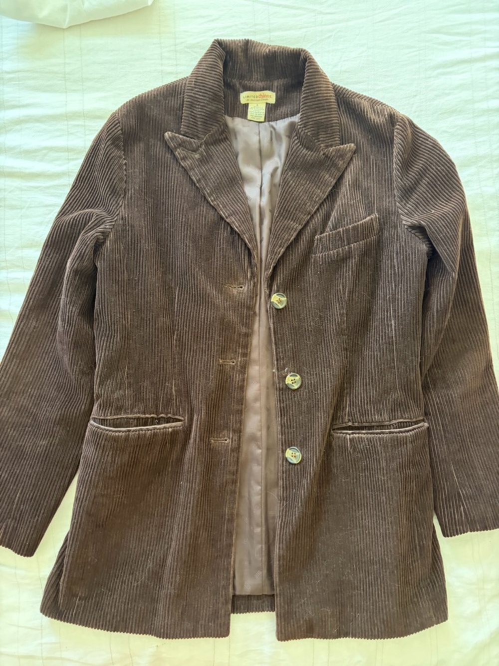 Limited Chinos Brown Corduroy Blazer Jacket